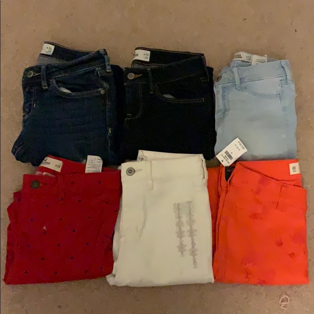 hollister jeans/jeggings bundle